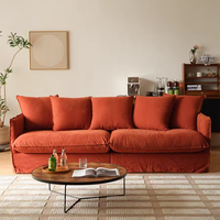 Donsun neuestes modernes Design Heimmöbel Leinen Stoff Schlussverkauf modulares Gäns Federn-Sofa