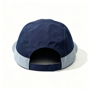 ACE Graffiti Printed Canvas 5 Panel Camp Cap Navy Grey Quick Dry Mesh Panel Sports Travel Outdoor Unisex - Product Image 4