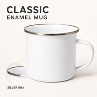Mug en émail blanc et bleu, tasse à café en métal avec imprimé citrouille et fantôme, pour fournisseur de cadeaux en gros, ensembles promotionnels 350-700ml
