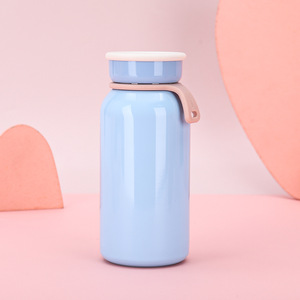 New Japanese Style Cute 304/201 Stainless Steel <b>Large</b> Capacity Milk Cup Outdoor Portable Vacuum Insulated Lanyard Students - Product Image 4