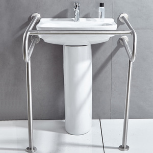 304 Stainless Steel <b>Grab</b> <b>Bars</b> Wall Mounted Anti Slip For Disabled Elderly Public Toilet Accessible Handrails - Product Image 2