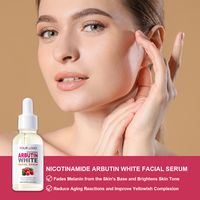 Essence éclaircissante à l'arbutine OEM/ODM, correcteur de taches brunes avec alpha-arbutine et niacinamide pour l'hyperpigmentation, sérum pour le visage