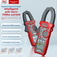 Delixi DHFDE66A Meteran Klem Digital Multimeter Tampilan Digital Otomatis Presisi Tinggi Ammeter Listrik AC/DC 1000A