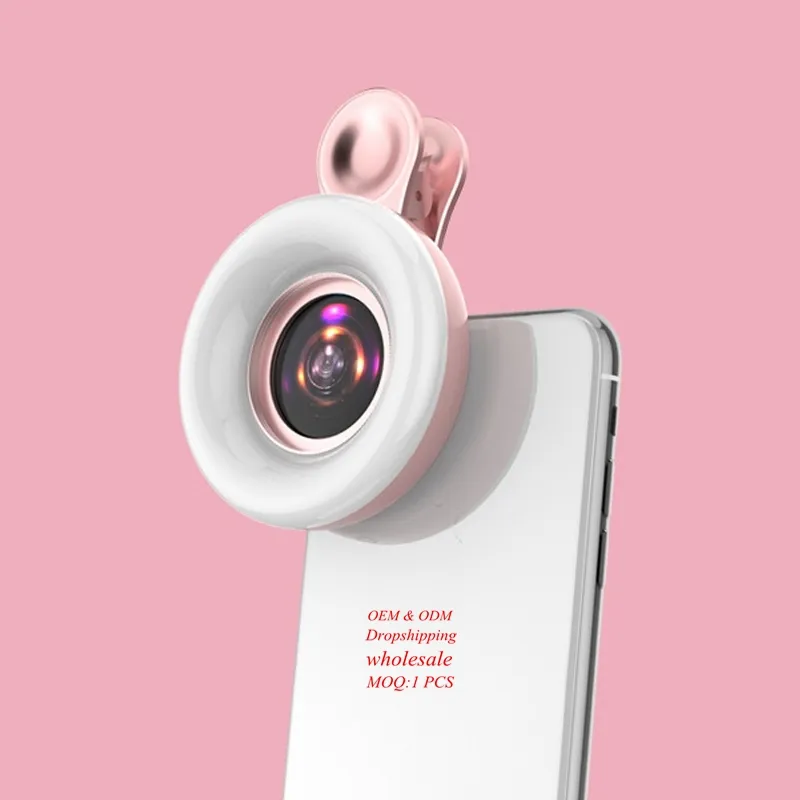 Portable Mobile Phone Macro Lens Beauty Selfie Light Lighting Adjustable Makeup Live Broadcast Outdoor Light