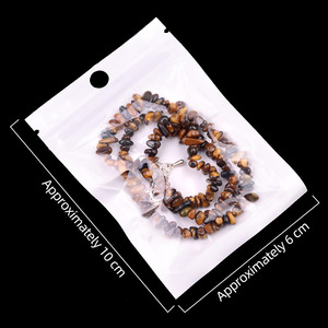 Collana con Chips di Pietre Preziose Naturali, Collana di Perle Irregolari di Cristallo di Ametista, Catena Sportiva per Clavicola 40 + 5cm - Product Image 4