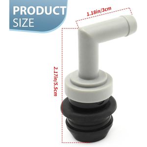 Ensemble de soupape et de joint en caoutchouc PCV de 1,96 pouces, à enfiler, pour remplacement Honda Acura - Product Image 2