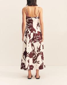 OEM Customize Fashion Floral Print Square Neck <strong>Maxi</strong> Slip <strong>Dress</strong> Summer Elegant Casual Vacation Beach Daily A-Line Long <strong>Dress</strong> - Product Image 3