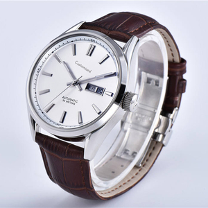 Reloj Mecánico Automático Simple Pointer Business para Hombre con Calendario, Reloj Minimalista con Correa de Cuero - Product Image 2