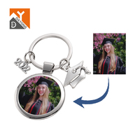 Graduation Custom Your Own Design Photo Keychains Sublimation Metal Graduation Keychains