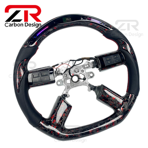 Volante Personalizzato in Fibra di Carbonio Forgiata con Display LED per Chrysler 300 300c - Product Image 3