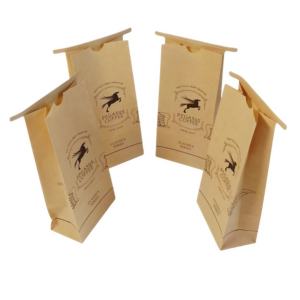 Factory Custom Logo Wholesale Dog Food Greaseproof Popcorn <b>Cookie</b> Chocolate Packaging Tin Tie Kraft Paper <b>Bag</b> With Clear Window - Product Image 2