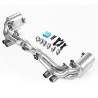 Système d'échappement Catback à double sortie avec soupapes en acier inoxydable pour Porsche 911 991.1 Carrera 2012-2016