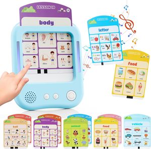 Tableta de Aprendizaje Interactiva para Niños con 30 Tarjetas de Memoria para Alfabeto, Fonética, Palabras, Música y Preguntas, el Mejor Juguete Educativo - Product Image 1