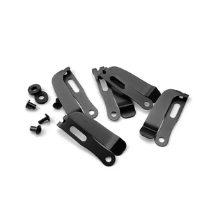 Powder Coated 420 Stainless Steel Spring Steel Slotted Adjustable Belt Clip Full Anti Loosening Hardware Kit Holder - Product Image 6