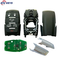 HTC KEYS D-odge Ram C-hrysler 433mhz 4a Çipli 5+1 Düğmeli Akıllı Anahtar, D-odge FCC: OHT-4882056 için Uzaktan Kumandalı Anahtar