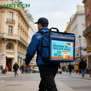 Mochila Publicitaria LED Móvil con Control 4G, Geotargeting, Alto Brillo 4500 Nits, IP65 Impermeable, para <span class=keywords><strong>Entrega</strong></span> de Comida - Product Image 1