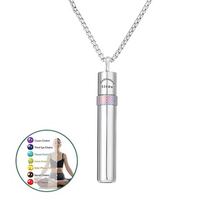 Hochwertiger Edelstahl Drehbarer 528 Hz Pfeifenanhänger Schmuck Meditation Entspannung Angstlinderung Atemkette - Product Image 2