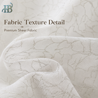 Rideau Voilage Floral Personnalisé Blanc Léger pour Salon et Chambre à Coucher – Décoration de Fenêtre