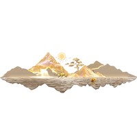 Neues Chinesisches Acryl-Lotus-Neun-Fische-Gemälde Luxuriöses Hochauflösendes Gravurdruck Wasserfestes Umweltfreundliches Sofa-Gemälde