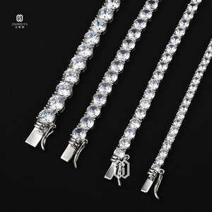 Cadena <span class=keywords><strong>de</strong></span> tenis <span class=keywords><strong>de</strong></span> <span class=keywords><strong>plata</strong></span> <span class=keywords><strong>de</strong></span> ley S925 <span class=keywords><strong>con</strong></span> moissanita VVS y <span class=keywords><strong>diamantes</strong></span> <span class=keywords><strong>de</strong></span> laboratorio <span class=keywords><strong>de</strong></span> 3-6 mm, estilo Iced Out Hip Hop, <span class=keywords><strong>para</strong></span> <span class=keywords><strong>hombre</strong></span> y mujer - Product Image 3