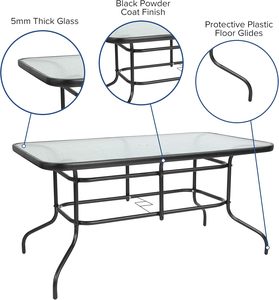 Set Tavolo e Sedie da Giardino in Metallo per Esterni, Ideale per Patio, Ristoranti, Cortili, Giardini e Balconi - Vendita all'Ingrosso - Product Image 4