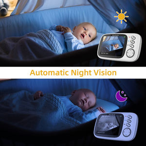 Écran LCD 3.2 pouces Vision nocturne infrarouge Nanny Babyphone Audio Baby Monitor - Product Image 2