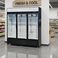 Équipement de réfrigération commerciale haute capacité, réfrigérateur vertical pour boissons