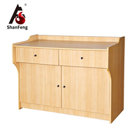 Pupitre d'enseignant en bois avec 2 tiroirs 1200x600x850mm, table de conférence pour salle de classe, salle de réunion, mobilier scolaire