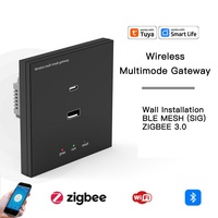 Gateway de Pared Multimodo Tuya Zigbee 3.0 BLE Mesh, Hub Inteligente para el Hogar, Tipo 86, Montaje en Pared, con Puerto USB Tipo-C