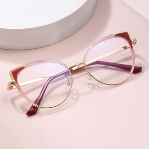 <span class=keywords><strong>Lunettes</strong></span> <span class=keywords><strong>de</strong></span> vue anti-lumière bleue à charnière à ressort œil <span class=keywords><strong>de</strong></span> chat personnalisées <span class=keywords><strong>avec</strong></span> logo Partagas en gros pour femmes - Product Image 2