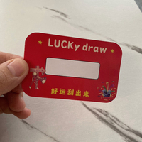 Cartes à gratter personnalisées TG7358, impression de cartes à gratter sur mesure