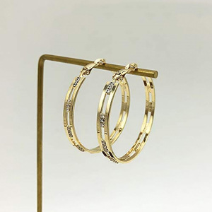 Orecchini a Cerchio Statement da Donna, Grandi Orecchini a Cerchio per Ufficio, Feste e Uso Quotidiano, Gioielli alla Moda - Product Image 1