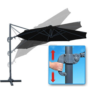 <span class=keywords><strong>Playa</strong></span> de doble techo en forma de energía Solar Led luz voladizo mercado invertido jardín al aire libre <span class=keywords><strong>playa</strong></span> gran Patio romano paraguas - Product Image 2