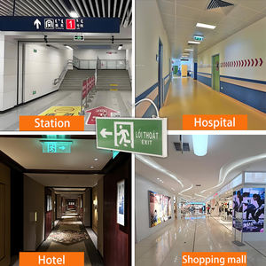 Lámpara LED de Señalización de Salida de Alta Gama/Premium en Inglés y Árabe, Indicador de Luz de Emergencia con Flecha de Dirección - Product Image 4