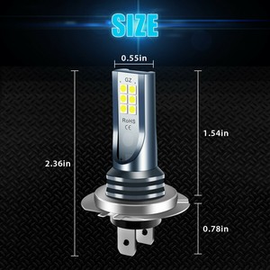 Sistemas de iluminación automática Luces antiniebla automotrices, faros delanteros de 110W adecuados para todos los modelos de vehículos - Product Image 4