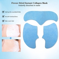 Masque en feuille soluble dans l'eau au collagène végétalien et à l'aloe vera, enrichi en vitamines C et glycérine – Anti-rides, anti-âge et raffermissant pour peaux sensibles
