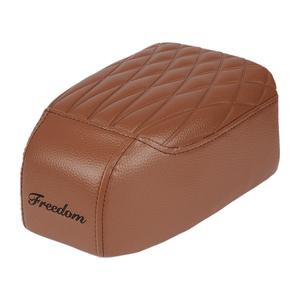 Unimoke Mk/Sw Patrón de diamante Cojín de asiento de bicicleta trasero único Cojín de asiento de bicicleta eléctrica ergonómico marrón - Product Image 1