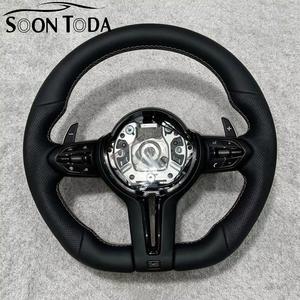<span class=keywords><strong>Volant</strong></span> de voiture en cuir véritable avec vibration chauffante, modèle OEM M Sport, pour BMW M340i F30 F11 F80 F10 F90 F30 M3 M6 M5 - Product Image 1