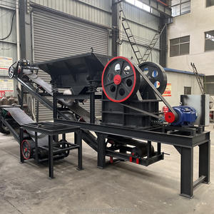 Taşınabilir taş çeneli kırıcı Pe-250 * 400 kum toplama konveyör ve besleyici ile üretim hattı kırma - Product Image 4