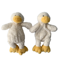 Jouet de sommeil pour bébé anti-anxiété en peluche personnalisé, faible MOQ, en forme de canard, sans rembourrage, avec fonction de claquettes