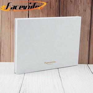 Fabricant chinois en gros de cartes de vœux de mariage en papier blanc faites à la main, écran LCD de 7 pouces, <span class=keywords><strong>brochure</strong></span> vidéo dorée - Product Image 5