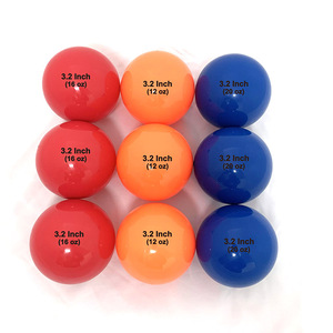 Ensemble de 9 balles de baseball lestées en PVC de haute qualité (16/18/20 oz) avec couleur et logo personnalisés pour l'entraînement et la pratique sportive - Product Image 1
