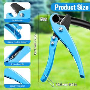 Herramienta de perforación para riego por goteo, cortador de tubos rápido de 13,4 cm, punzón manual para tubos de PE - Product Image 5