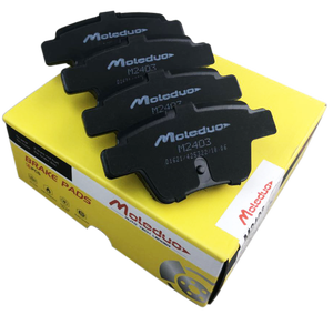 M2403 D1621 1611457280 Vente en gros d'usine Meilleures plaquettes de frein arrière en céramique pour BYD Qin Peugeot GEELY Emgrand EC7 Citroën C4 - Product Image 1