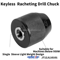 Mandrin de perceuse sans clé 1/2'-20 UNF avec système de verrouillage, boîtier en acier à double manchon pour outils électriques, pièces détachées