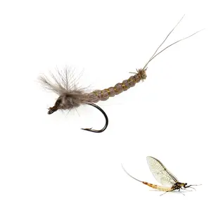 CDC Mayfly Dry Flies Fishing Bait Fly Hook Bionic Bait BLFFY001