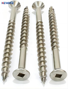 316 स्टेनलेस स्टील स्व-कटिंग डेक स्क्रू के लिए स्क्वायर ड्राइव वॉशर हेड मोटे धागे के लिए मोटे धागे - Product Image 2