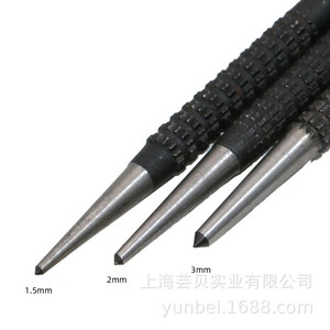 YB Center Drill <b>Punch</b> 1.5 2 3mm Carbon Steel 101mm Length For Metal Drilling Positioning Tool <b>Set</b> - Product Image 2