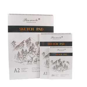 Panwenbo all'ingrosso studente schizzi <span class=keywords><strong>disegno</strong></span> A2 <span class=keywords><strong>A3</strong></span> A4 Sketch Pad 24 <span class=keywords><strong>fogli</strong></span> 160g personalizzato per artisti - Product Image 1