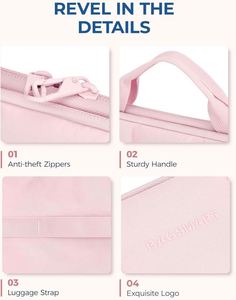 Bolsa de Cosméticos de Viaje Portátil y Moderna, Organizador de Maquillaje, Bolsa de Mano para Fin de Semana, Almacenamiento de Brochas de Belleza, Bolsa de Aseo - Product Image 6